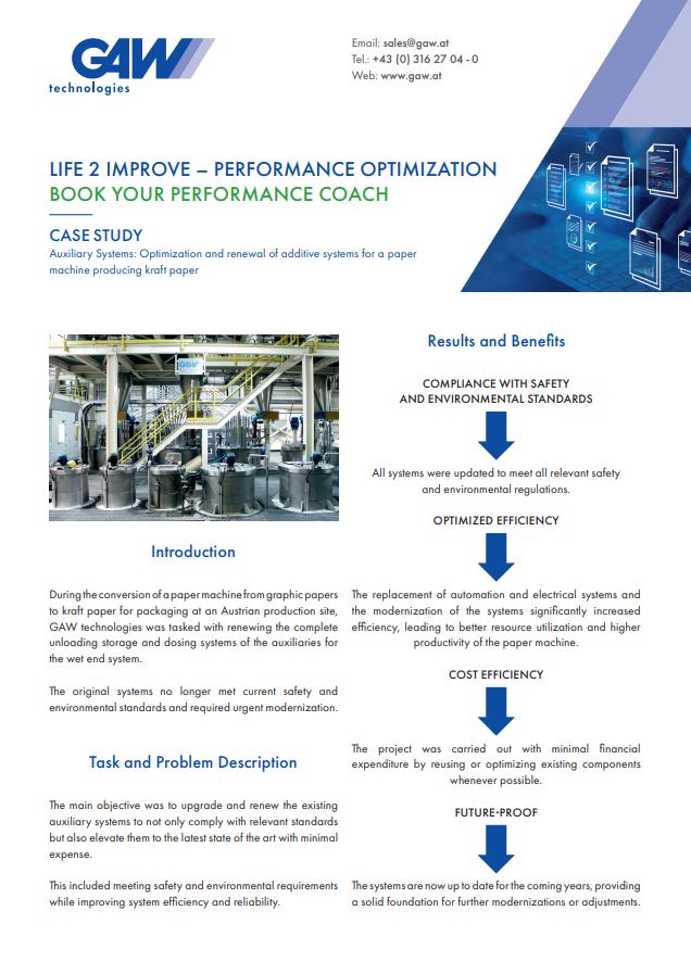 GAW Case Study LIFE2IMPROVE Hilfsstoffe
